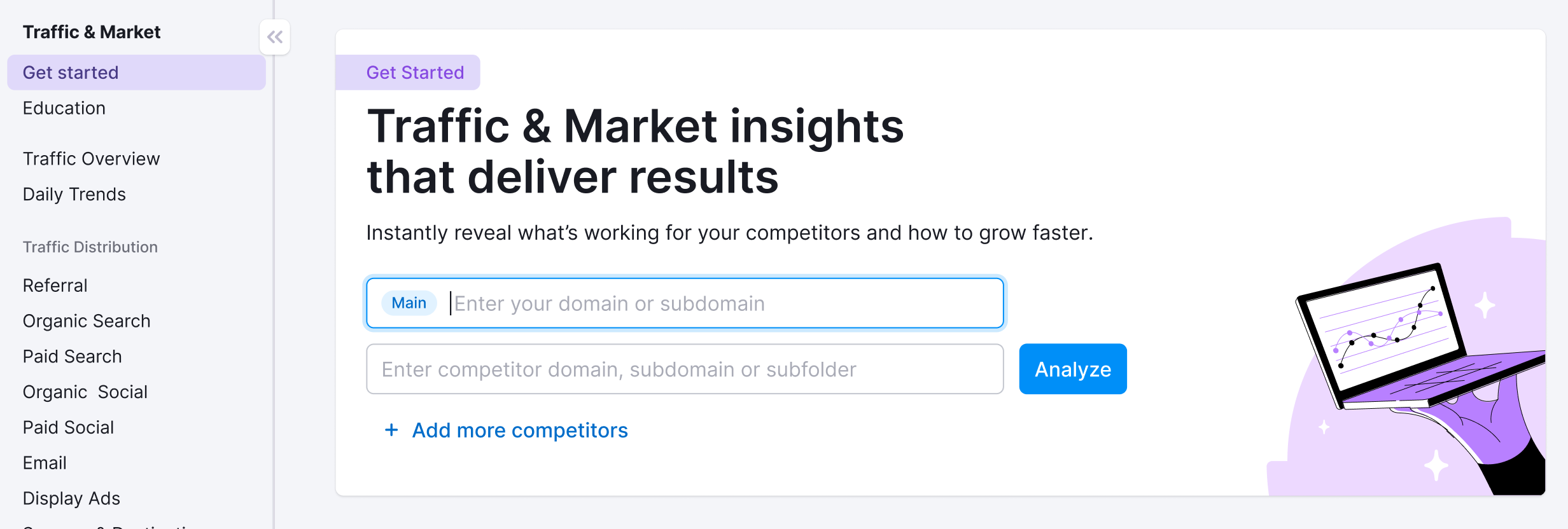 Getting Started with Semrush Traffic & Market image 1